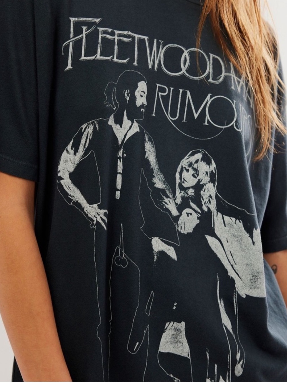 Fleetwood Mac 'Rumours' Graphic Tee - Black